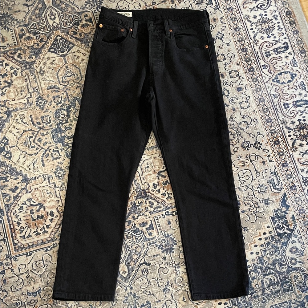 LEVI’S 501 size 26 Womens Black inseam 24.5”